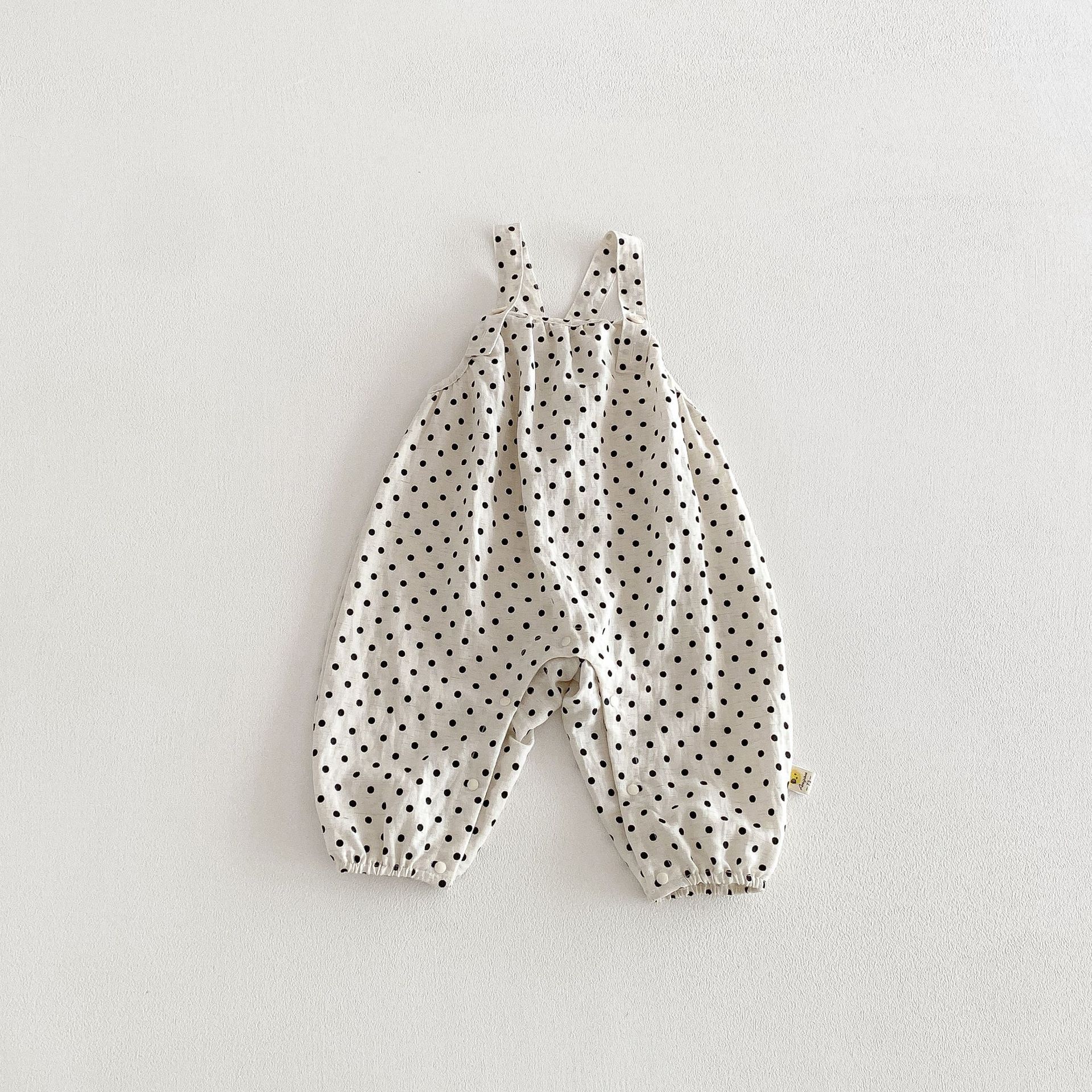 Baby Toddler Girl Dot Overalls/Solid Color Top