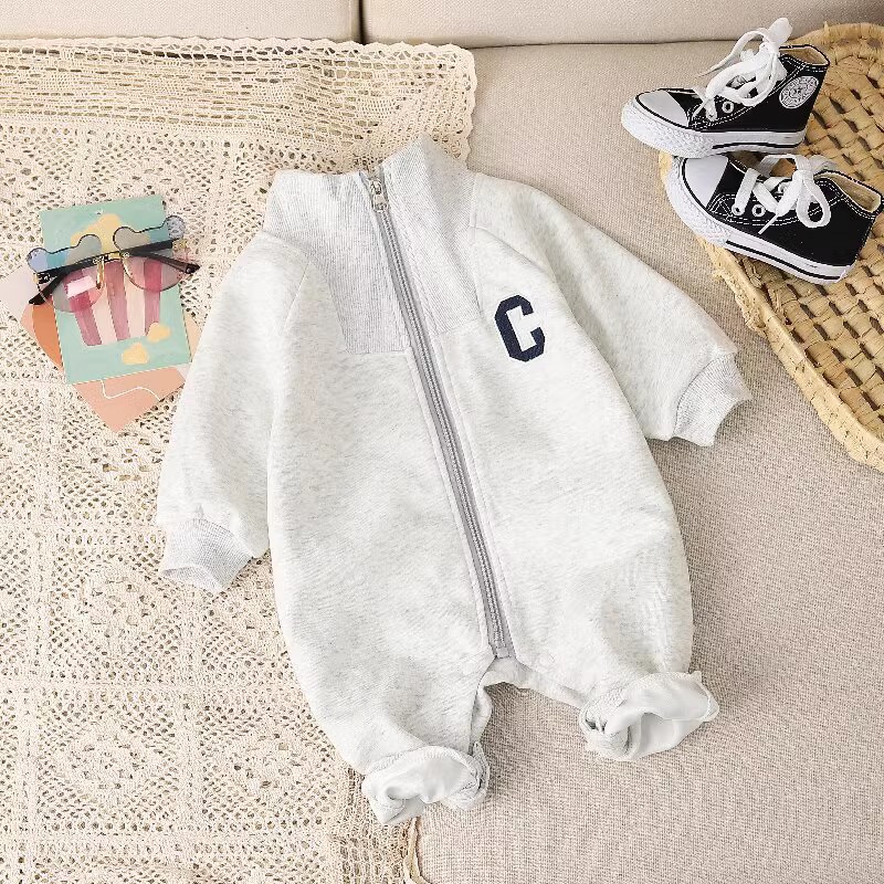 Baby  Stand Collar Romper