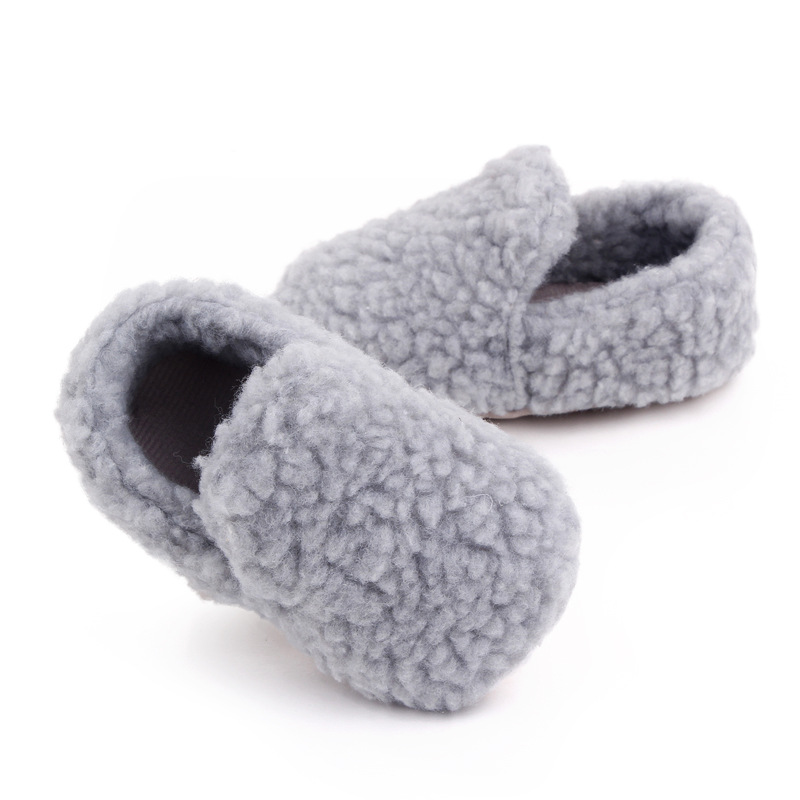 Baby Fleece Warm Solid Color Shoes