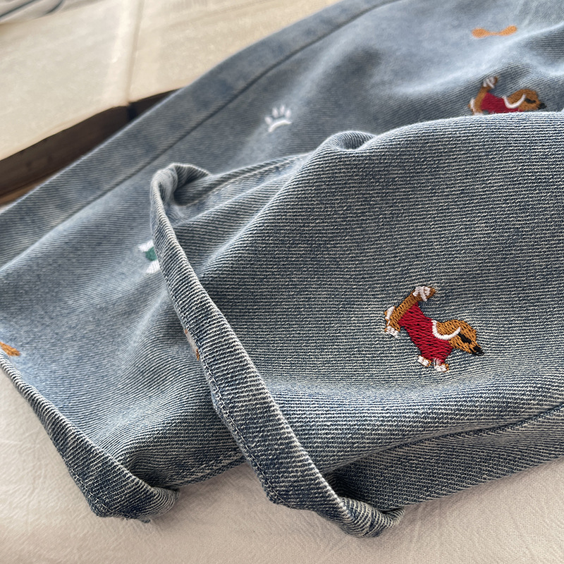 Baby Toddler Dog Denim Casual Pants
