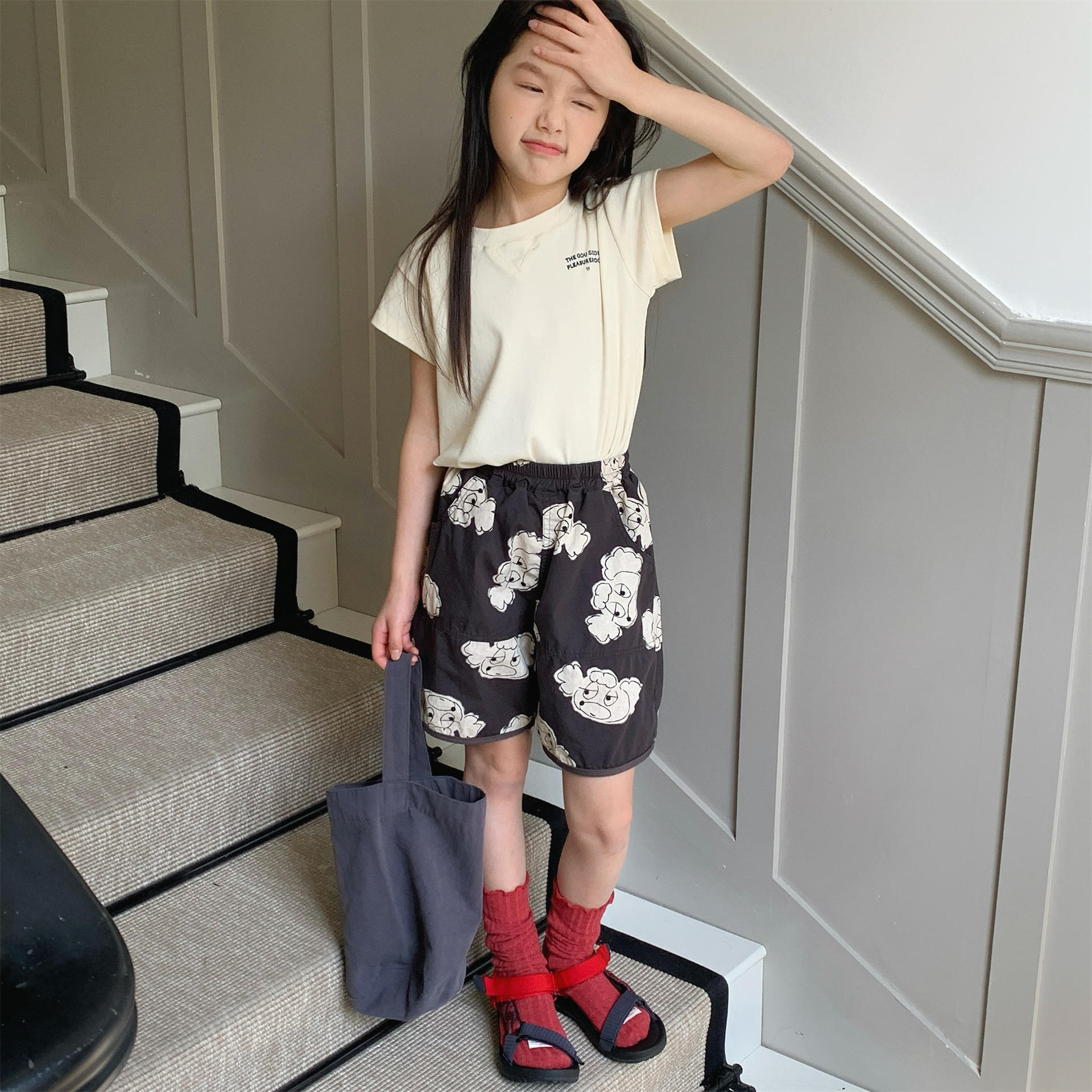 Kids Heart Shaped Dog Shorts