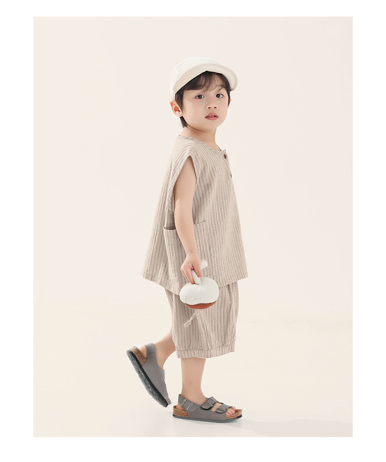 Toddler Striped Tank Top and Shorts Set