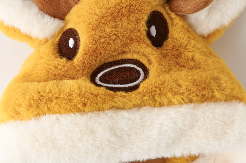 Baby Reindeer Fleece Hooded Warm Cape