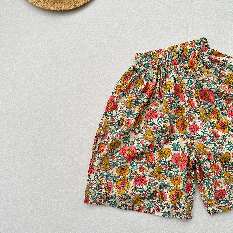 Baby& Kid Floral Casual Shorts