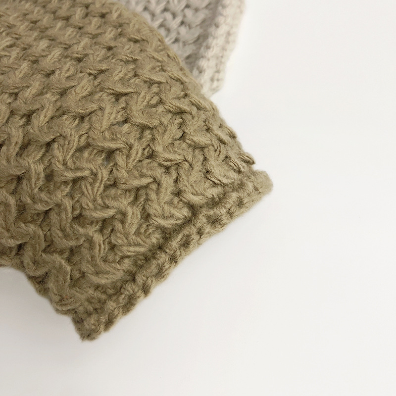 Kids Solid Color Wave Texture Sweater