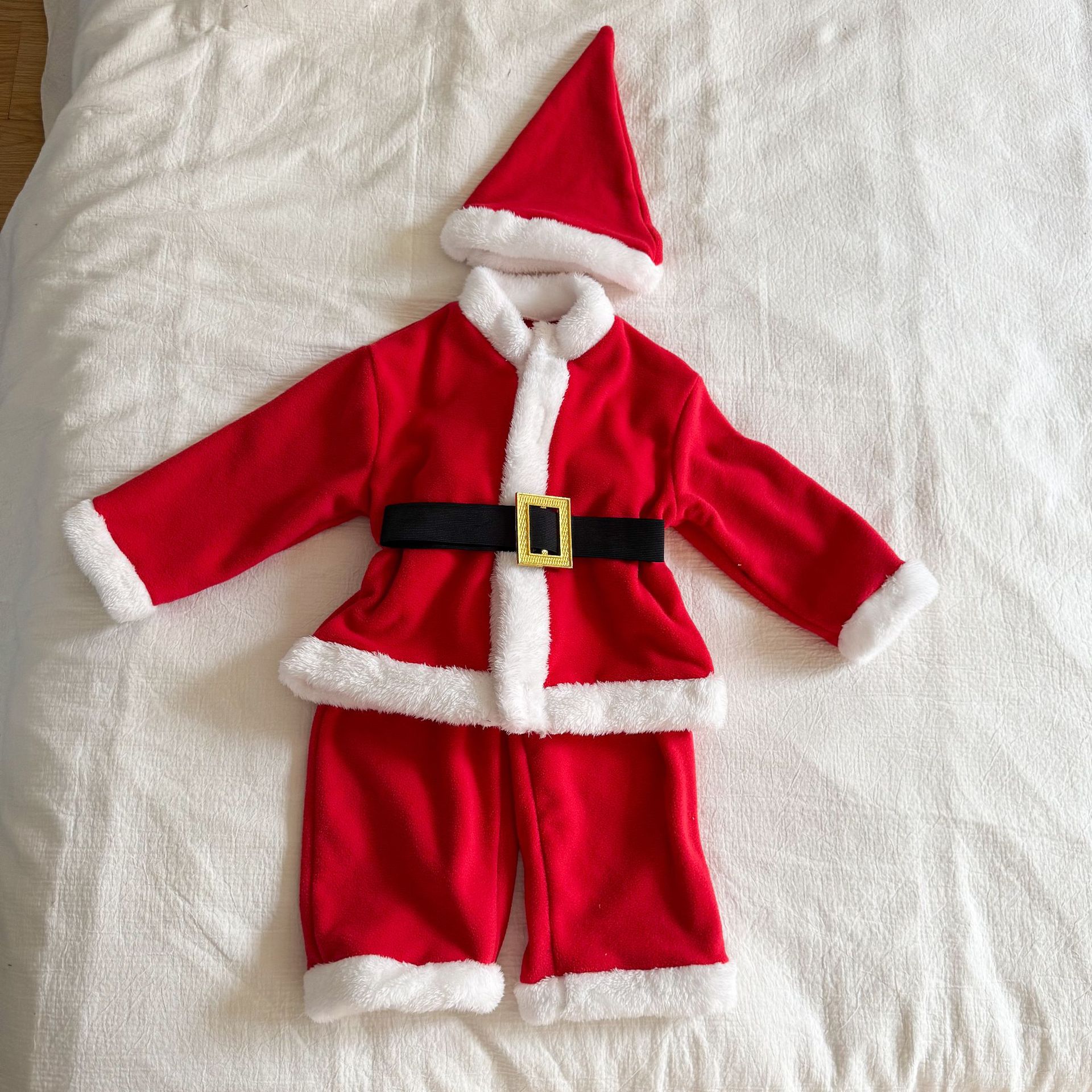 Kids Christmas Santa Claus 2-Piece Set with Hat