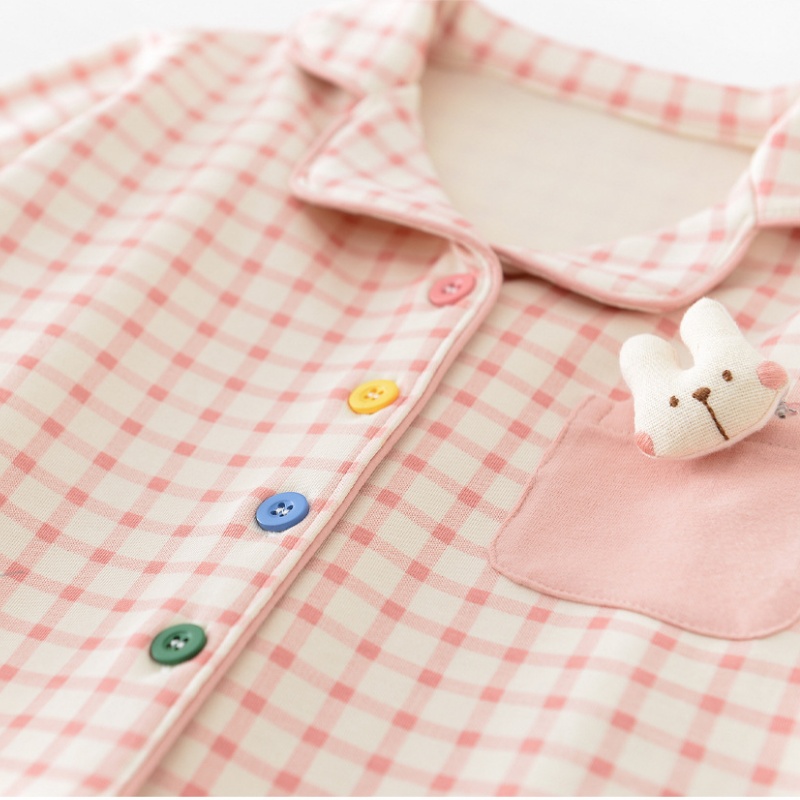 2-piece baby plaid pajama set