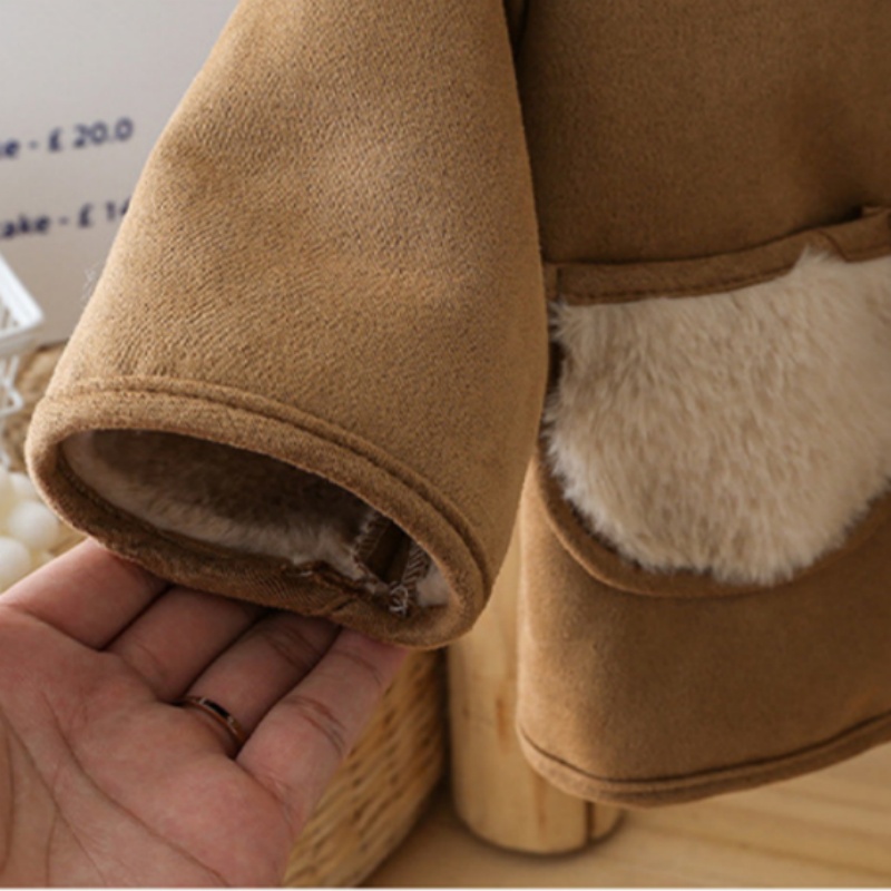 Baby Toddler Brown Padded Warm Outerwear