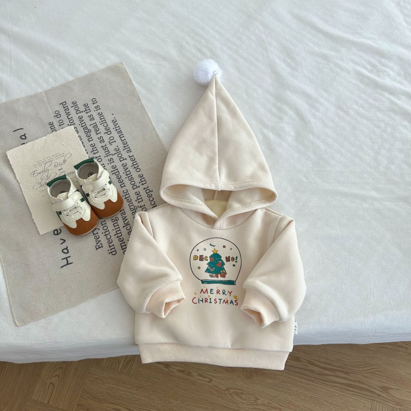 Baby Christmas Padded Hooded Sweatshirt