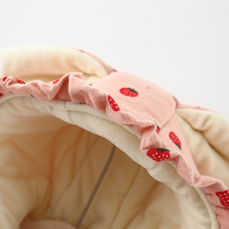 Strawberry Print Baby Toddler Girls Cotton  Outwear