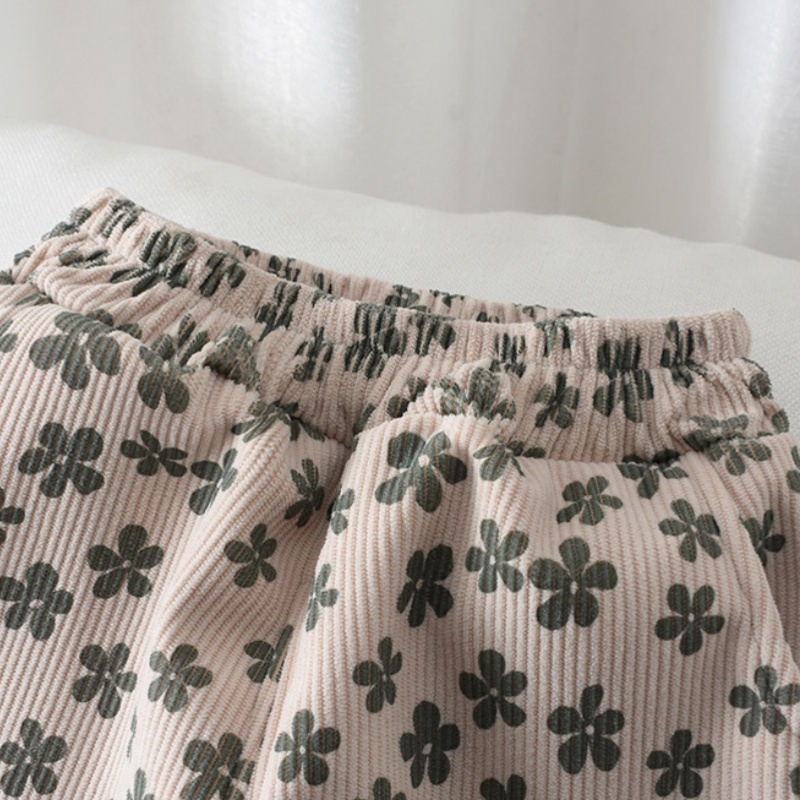 Baby Toddler Flower Bear Plush Pants