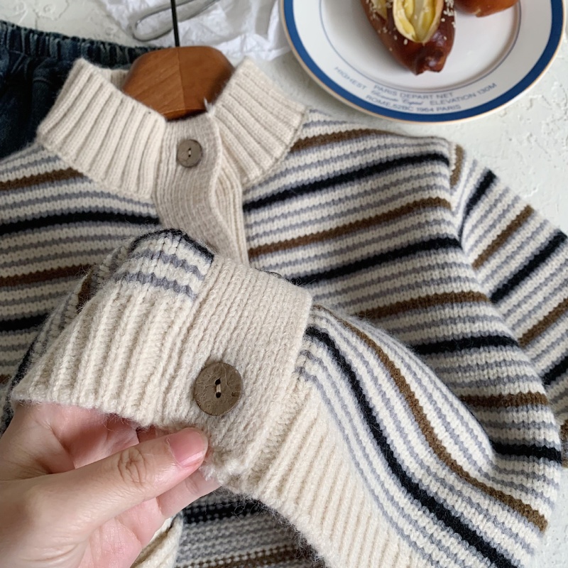 Baby Toddler Striped Cardigan Sweater