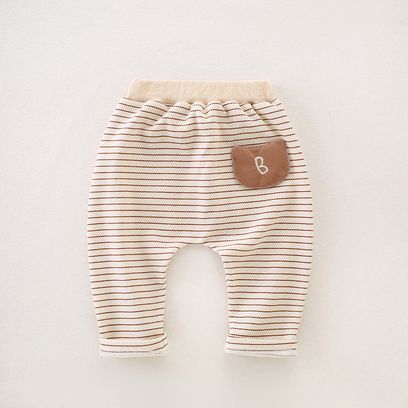 Baby Alphabet Classic Stripe Casual Pants