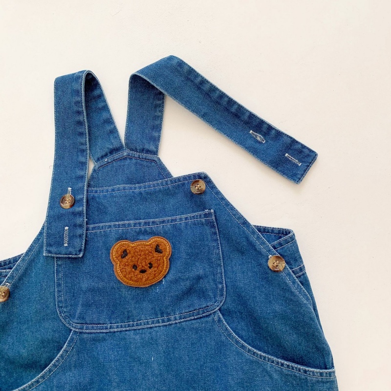 Baby Bear Pocket Denim Overalls