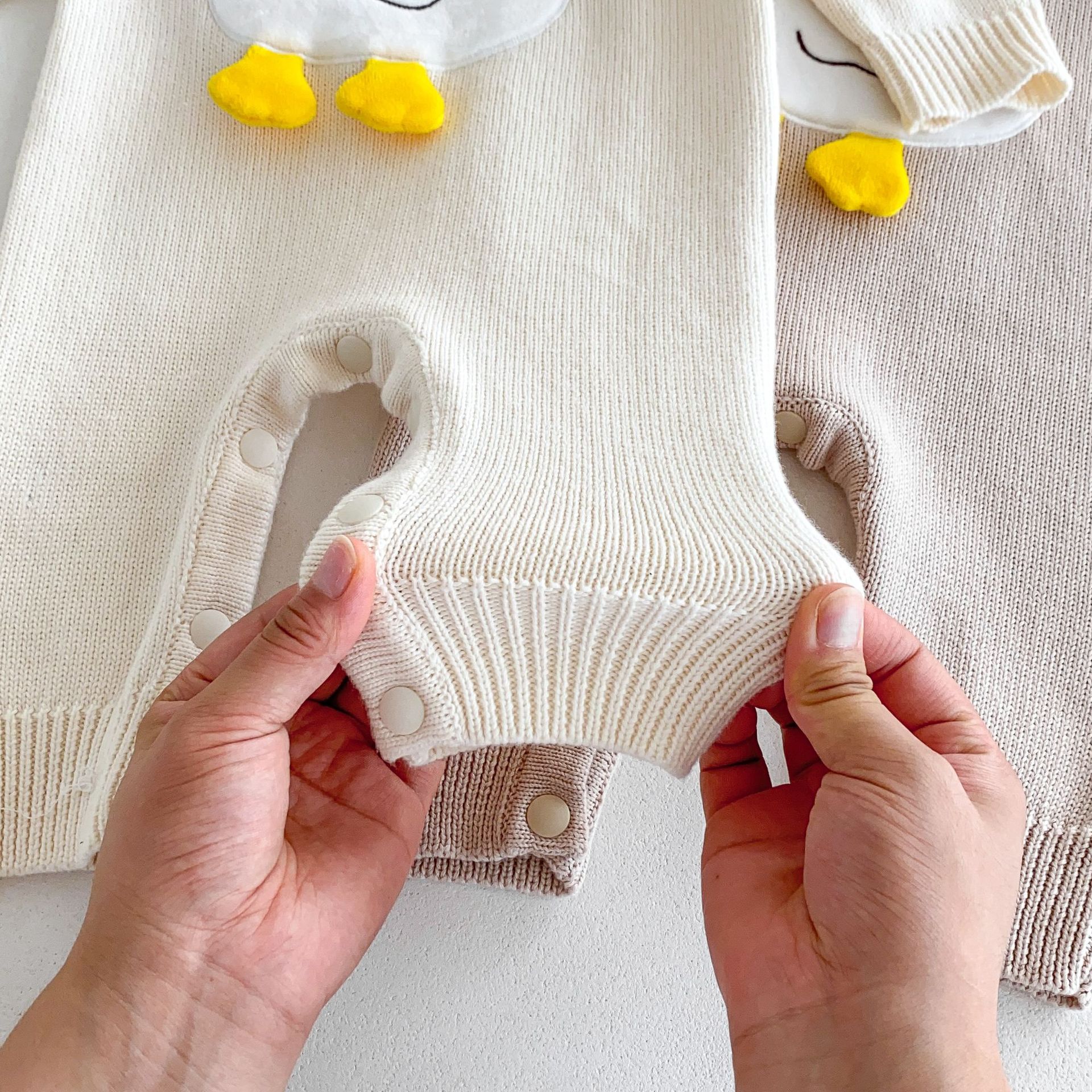 Baby Knitted Duck Jumpsuit