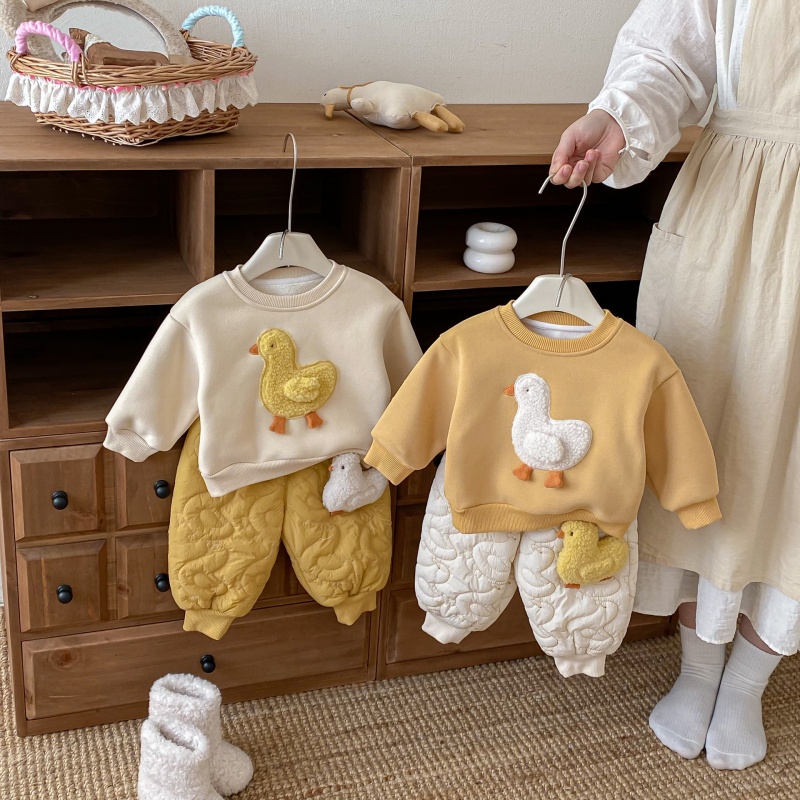 Baby Toddler Yellow Duck Coat and Pants 
