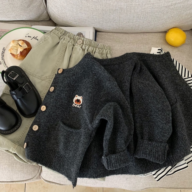 Children's Cardigan Knit Sweater Jacket