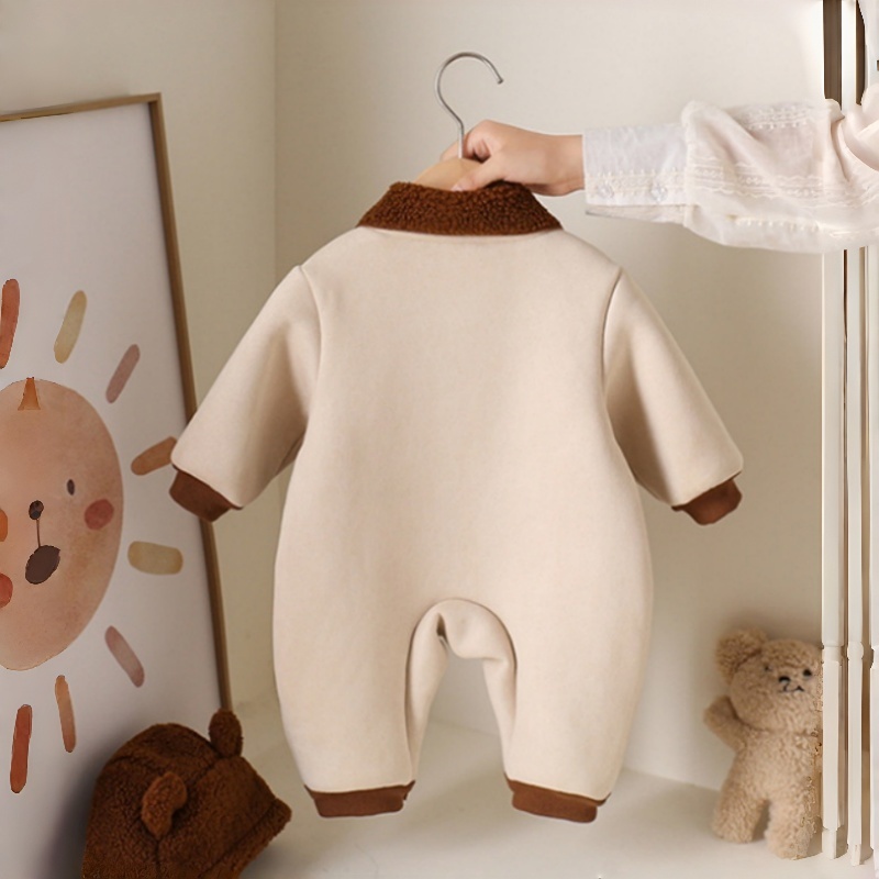 2-Piece Baby Fleece Hat Romper