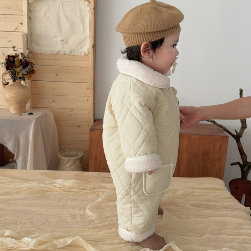 Baby and Toddler Pocket Bear Fleece Romper