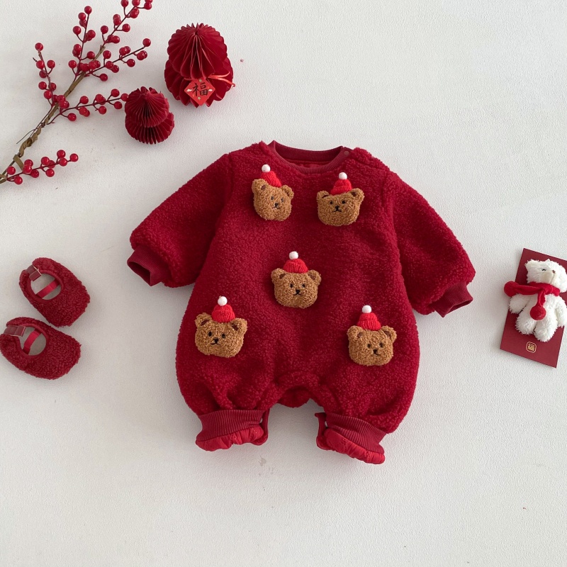Baby Christmas Bear Romper