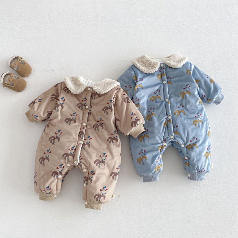 Baby Printed Fleece Romper