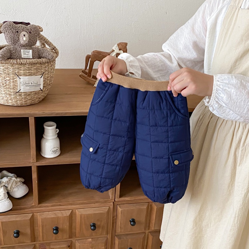 Baby Kids' Fleece-Lined Thick Work Pants