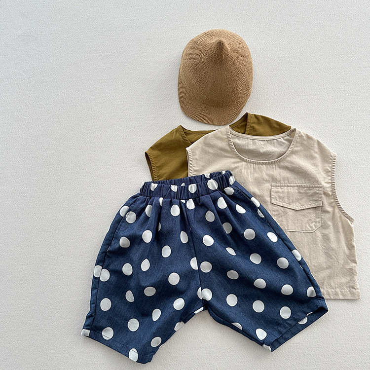 Baby & Kids Dots Denim Pants