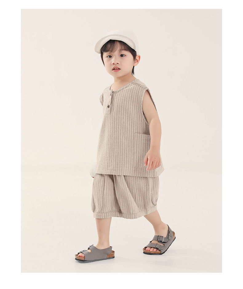 Toddler Striped Tank Top and Shorts Set