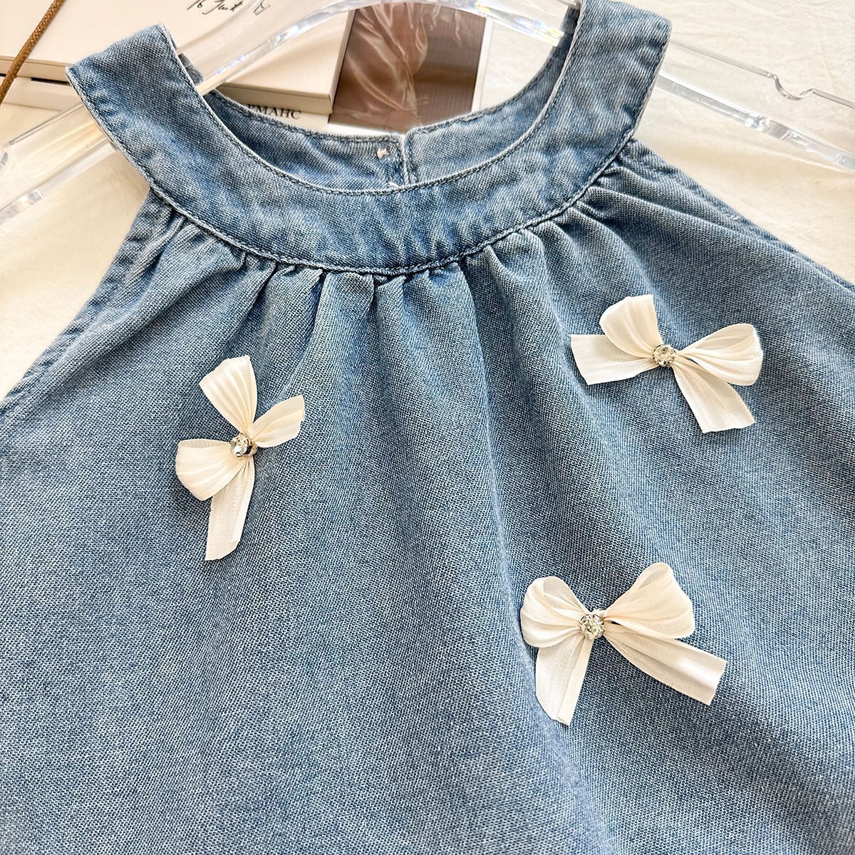 Baby& Kid Denim Halter Top and Pants Set