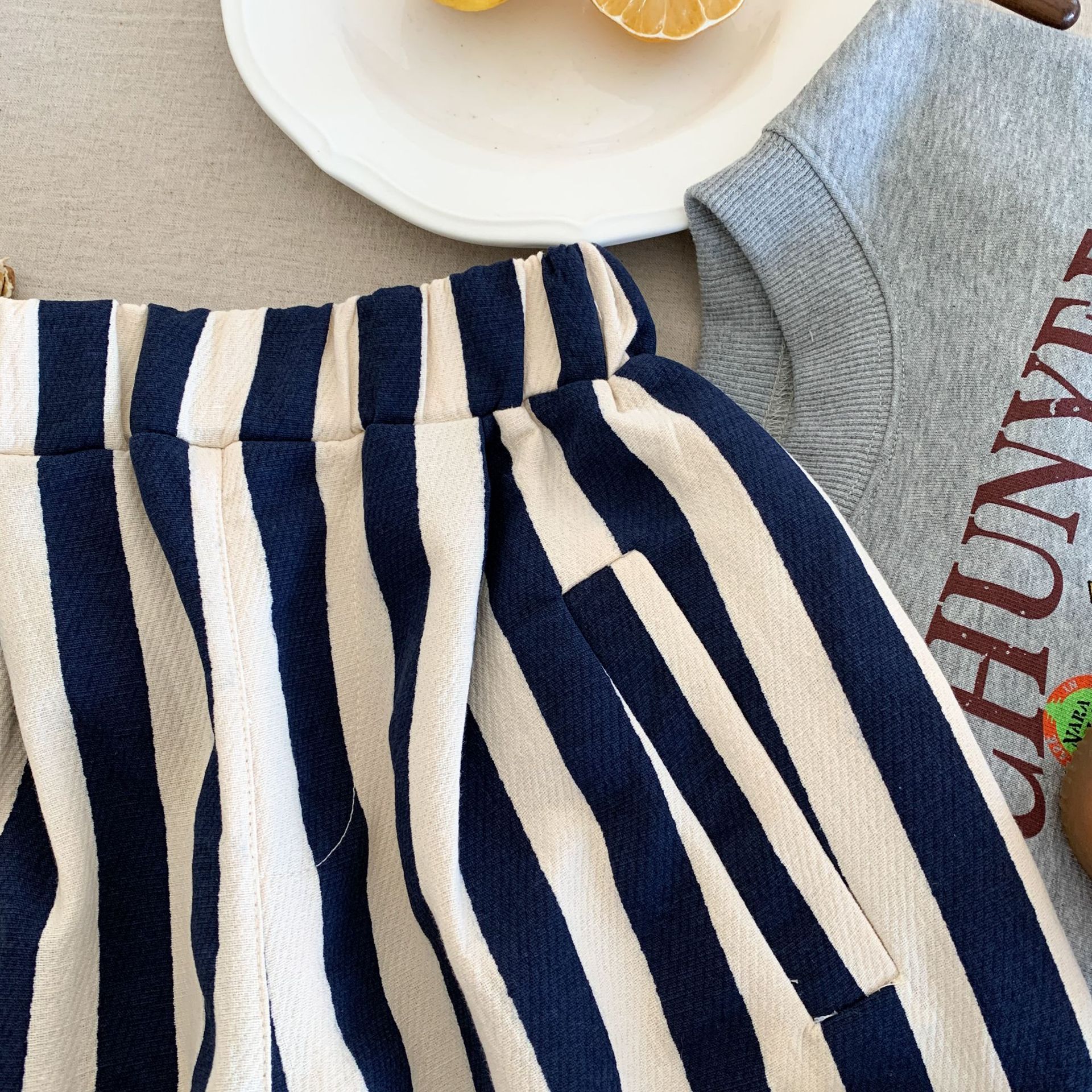 Kids Vertical Stripe Pants