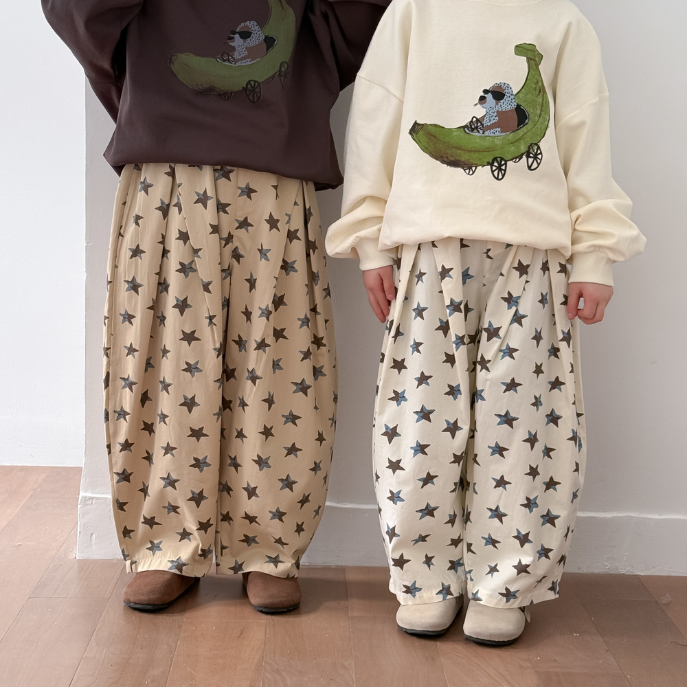 Kids All Over Print Stars Loose Pants