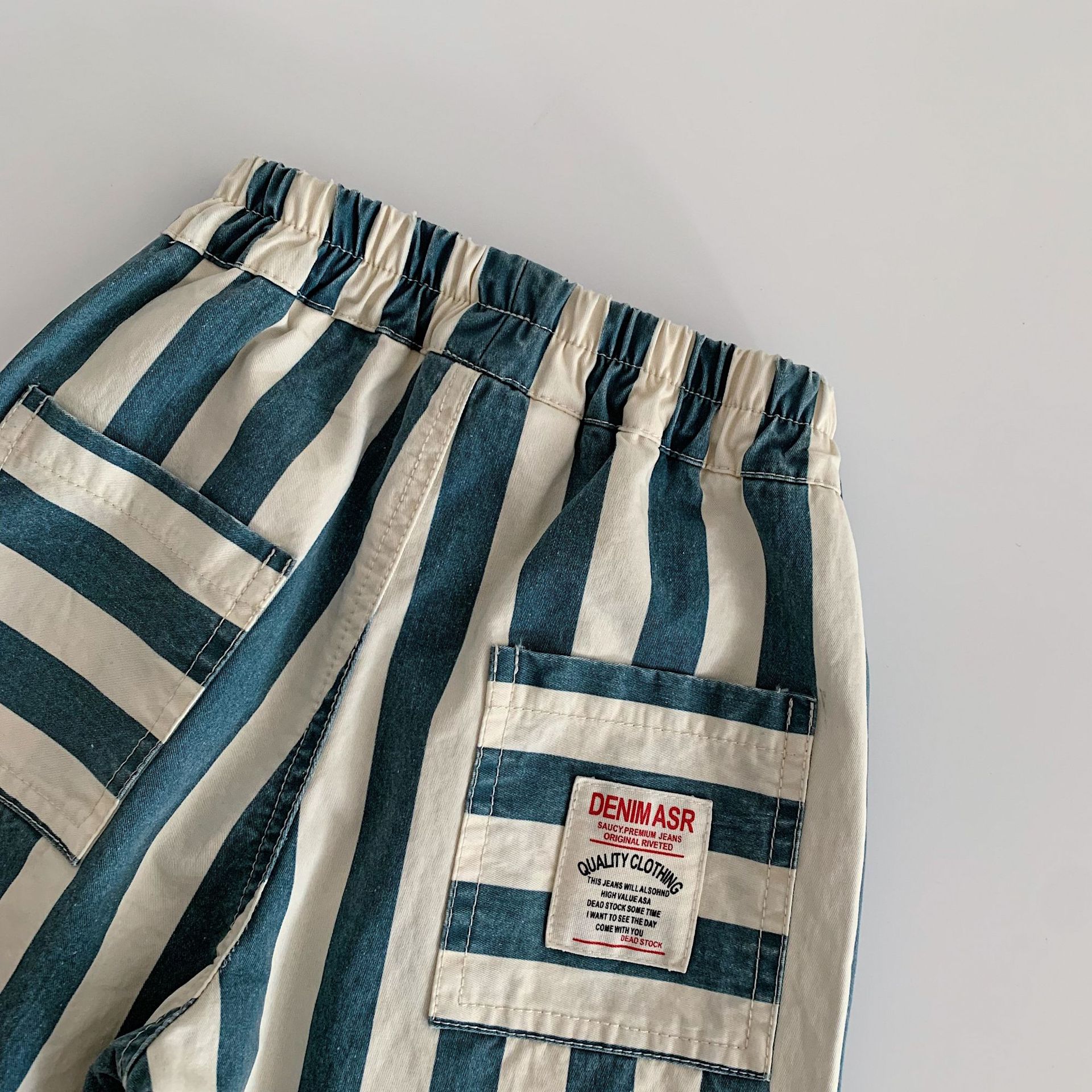 Kids Stripe Casual Pants