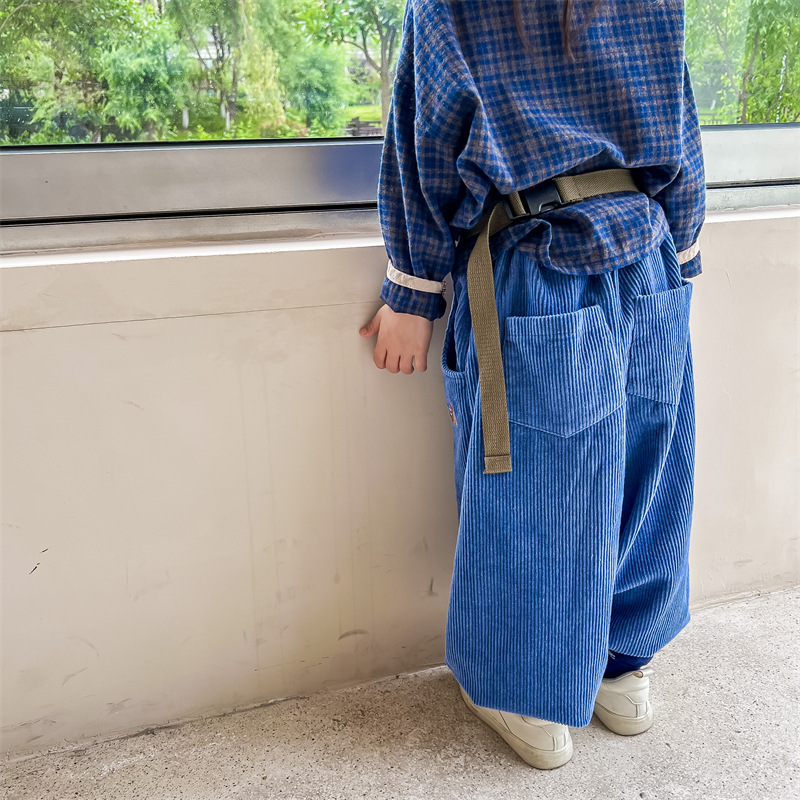 Kids Dog Corduroy Pants