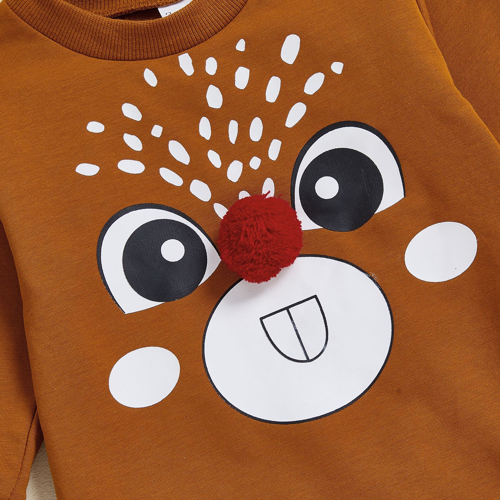 Baby Christmas Reindeer Onesie With Hat