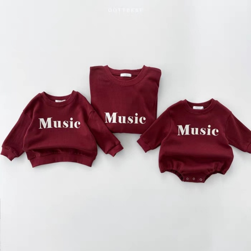 Music Baby Alphabet Print Romper