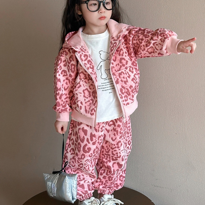 2-Piece Baby Toddler Girl's Leopard Print Set