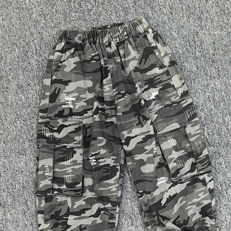 Toddler Boys' Ripped Camouflage Work Pants