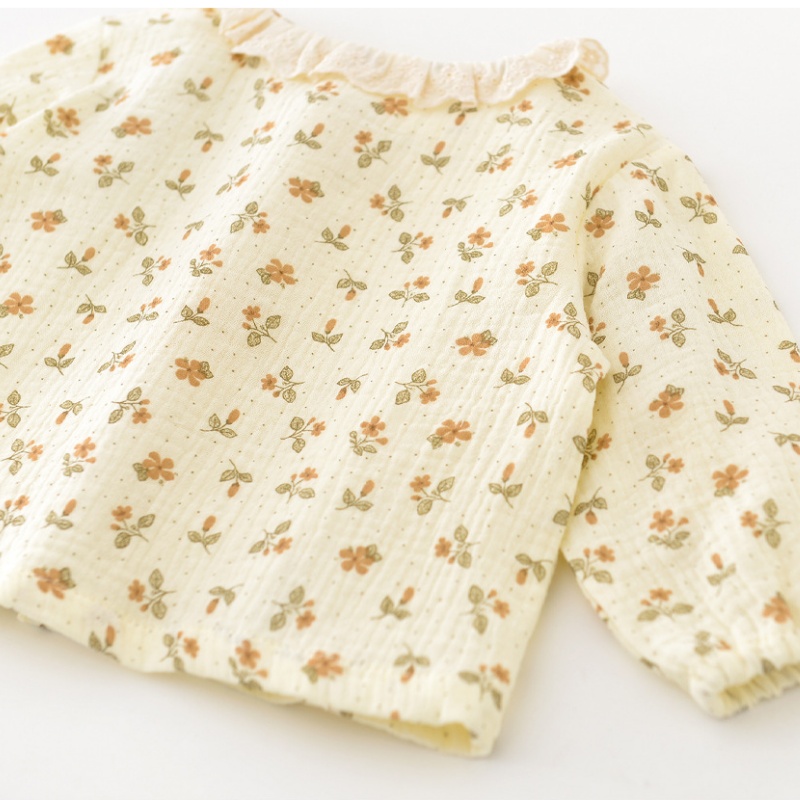2-Piece Baby Printed Ruffle Collar Set