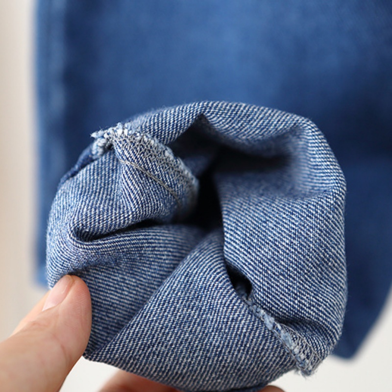 Baby Toddler Mushroom Print Ruffle Denim Overalls