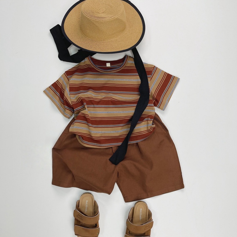 Baby Toddler Color Block Striped T-Shirt Top