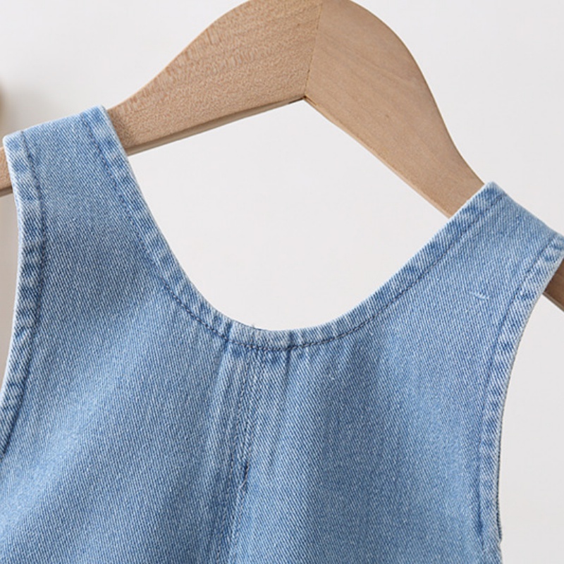 Baby Toddler Floral Embroidered Overalls