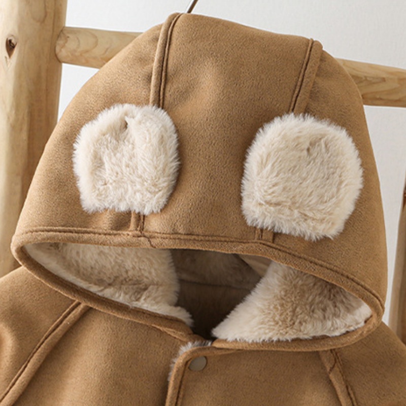 Baby Toddler Brown Padded Warm Outerwear