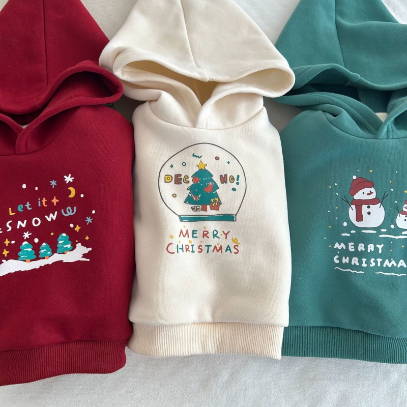 Baby Christmas Padded Hooded Sweatshirt