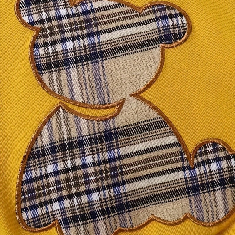 2-Piece Baby Plaid Bear Sweater Set