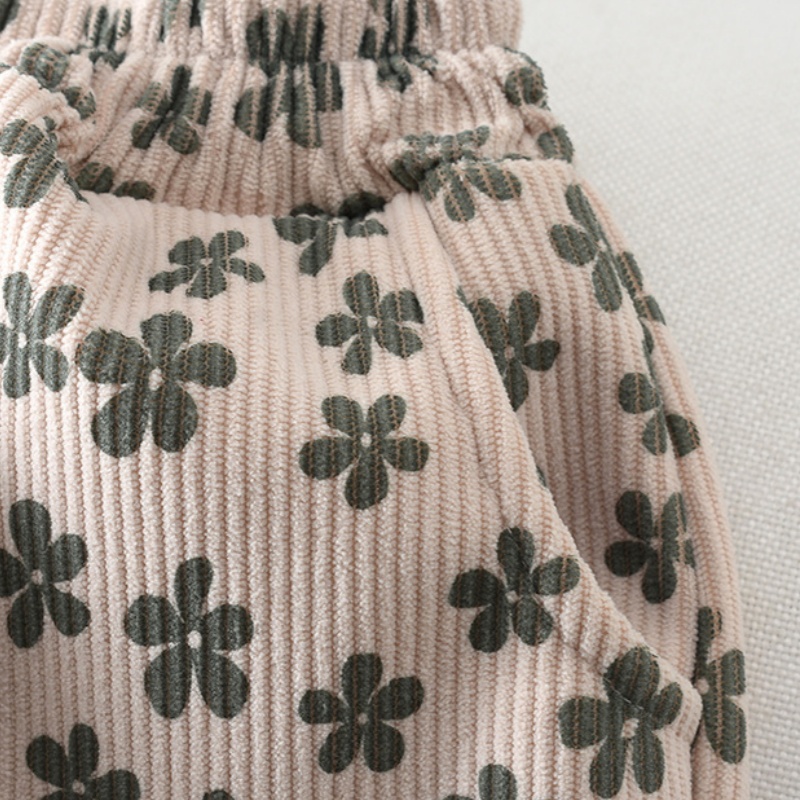 Baby Toddler Flower Bear Plush Pants