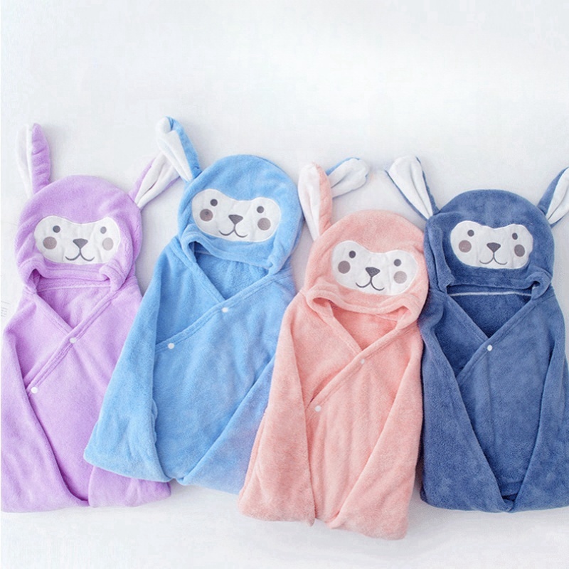 Baby Toddler Cartoon Bath Poncho