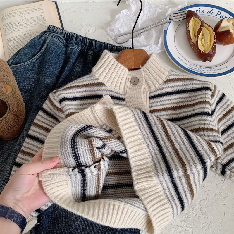 Baby Toddler Striped Cardigan Sweater