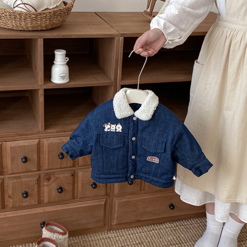 Baby Toddler Fleece Denim Outerwear
