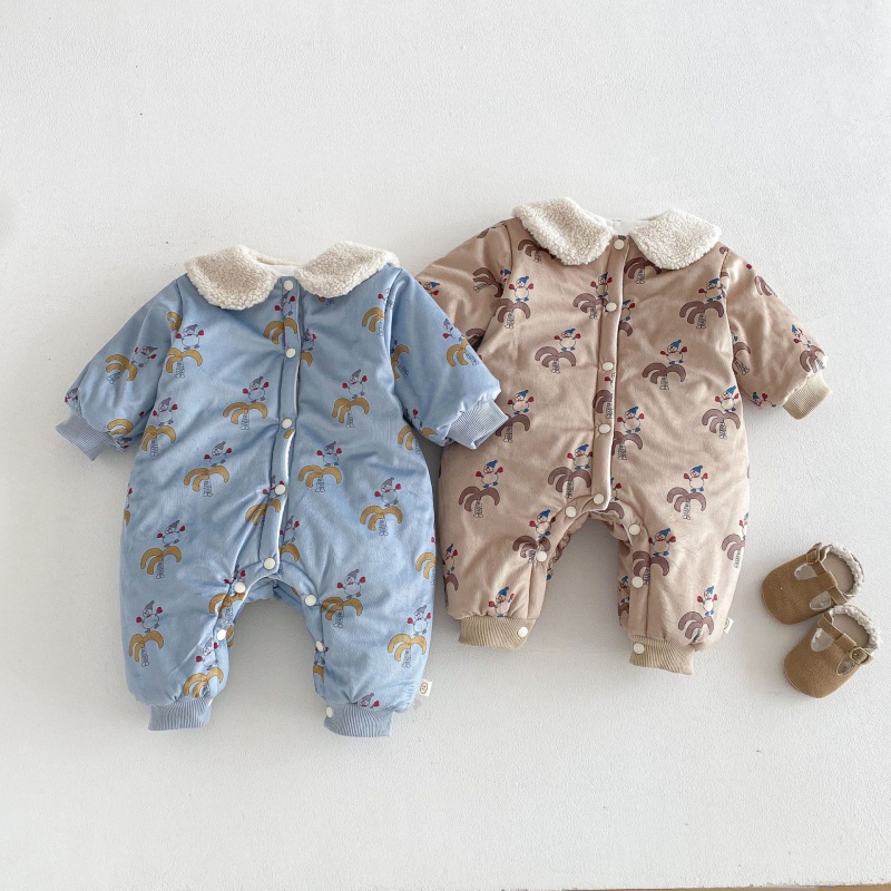 Baby Printed Fleece Romper
