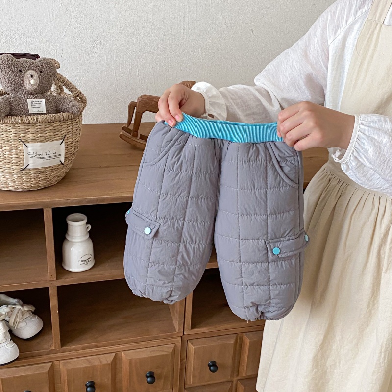 Baby Kids' Fleece-Lined Thick Work Pants